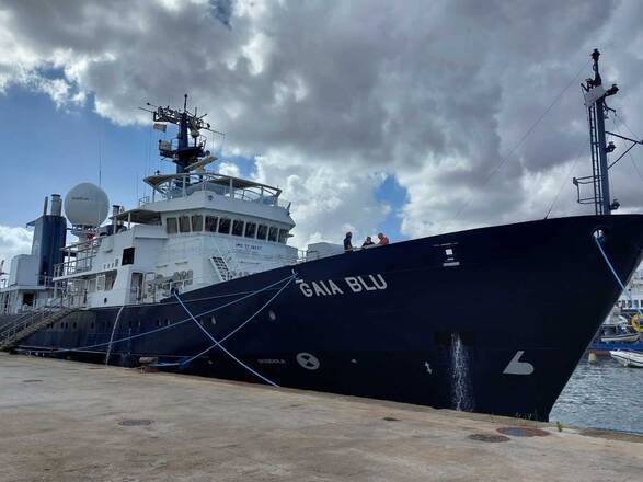 la nave Gaia Blu del Cnr