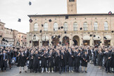 La proclamazione degli studenti e studentesse dalla Bologna Business School in Piazza Maggiore