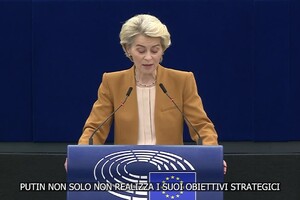 Ucraina, von der Leyen: "Unirsi alla nostra famiglia sara' la vittoria finale" (ANSA)