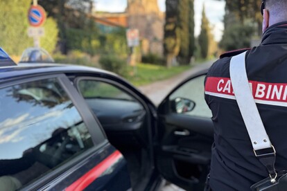 Un controllo dei carabinieri. Immagine d'archivio