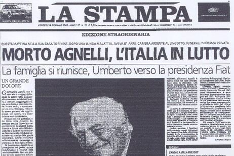 20 ANNI SENZA GIANNI AGNELLI,DA ALLORA FIAT E' CAMBIATA