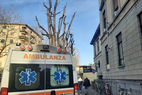 Foto di un'ambulanza. Immagine d'archivio