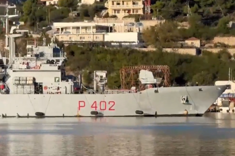 L'arrivo della nave Libra i Albania