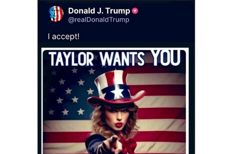 Fonte vicina a Taylor Swift smentisce endorsement a Trump