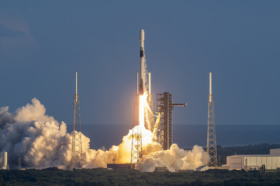 il lancio del Falcon 9 con i satelliti europei Galileo 31 e 32 (fonte: SpaceX)