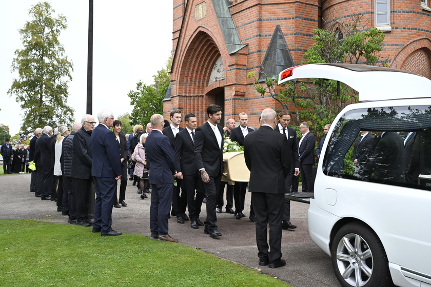 Funeral of late Swedish soccer manager Sven-Goran Eriksson in Torsby