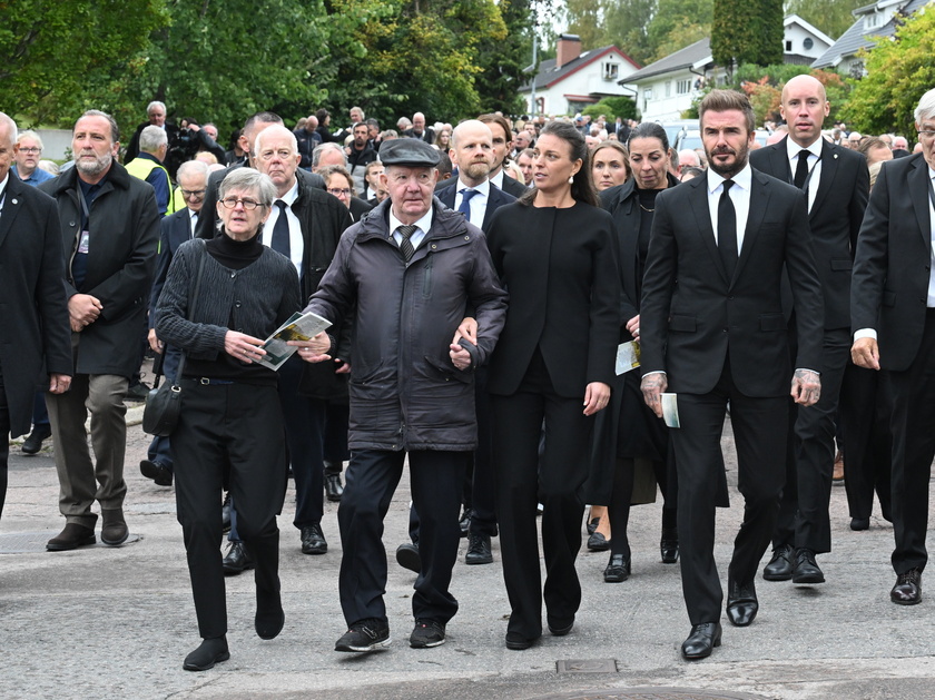 Funeral of late Swedish soccer manager Sven-Goran Eriksson in Torsby