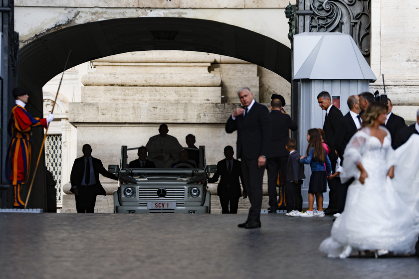 Pope Francis leads Wednesday's general audience in Saint Peter's Square