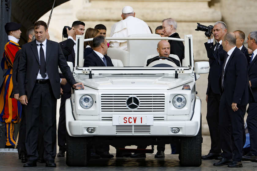 Pope Francis leads Wednesday's general audience in Saint Peter's Square