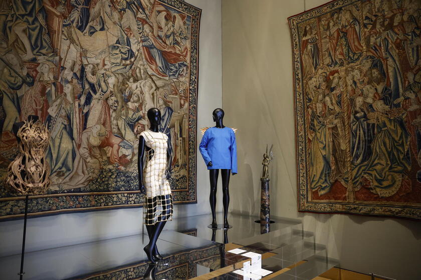 Louvre inaugurates fashion exhibition 'Louvre Couture' in Paris