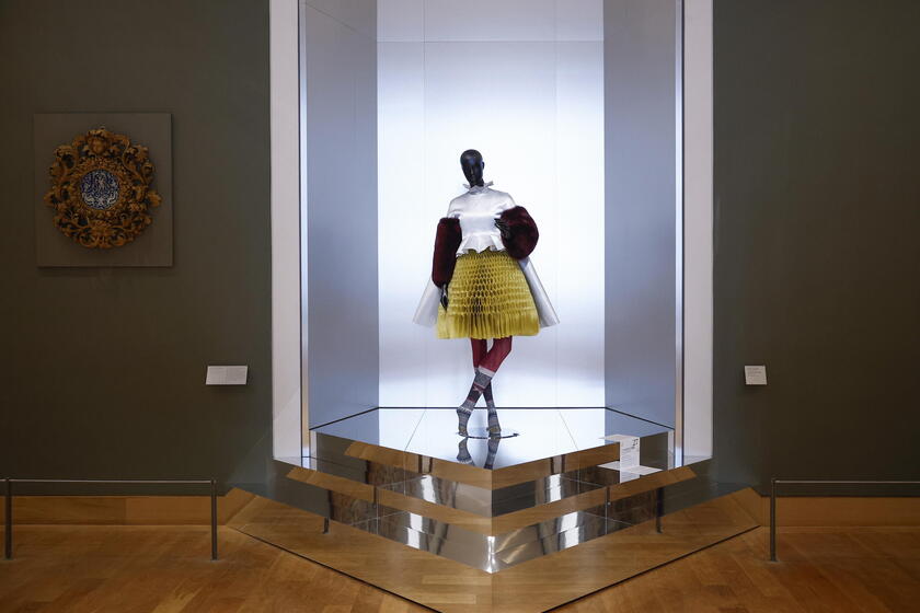 Louvre inaugurates fashion exhibition 'Louvre Couture' in Paris