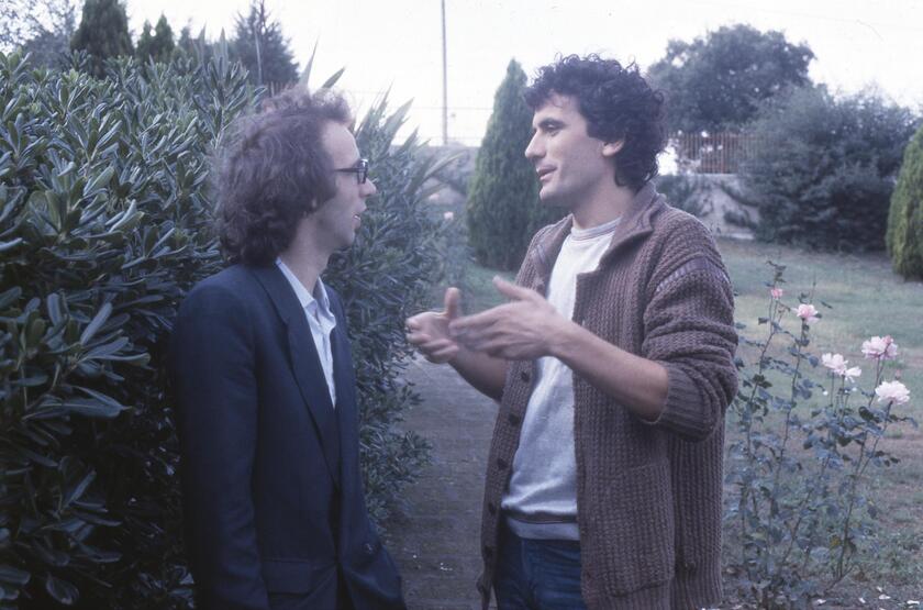 Roberto Benigni con Massimo Troisi e Lello Arena