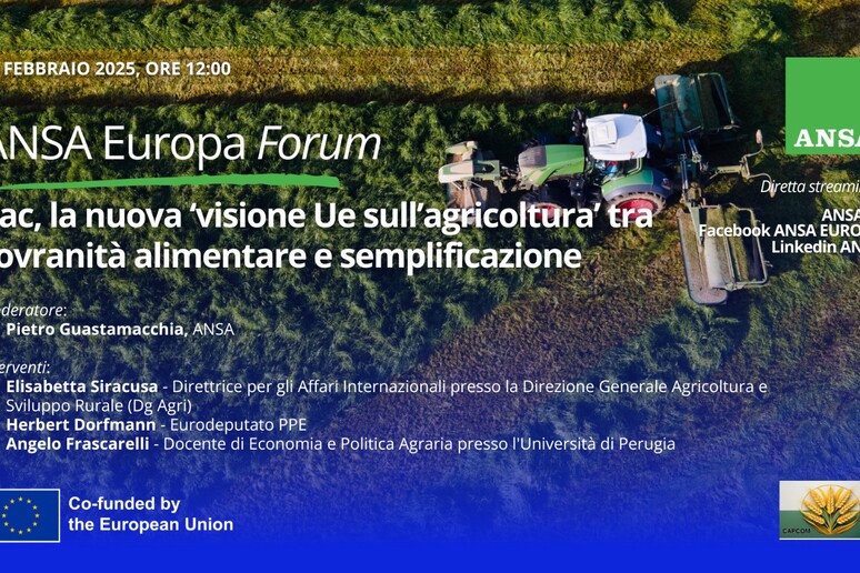 Il forum Ansa sulla visione sul futuro dell 'agricoltura - RIPRODUZIONE RISERVATA