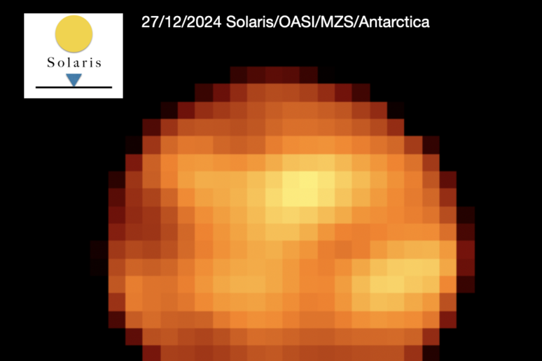 Ottenute le prime immagini in onde radio ad alta frequenza (fonte:&nbsp;Team Solaris) - RIPRODUZIONE RISERVATA